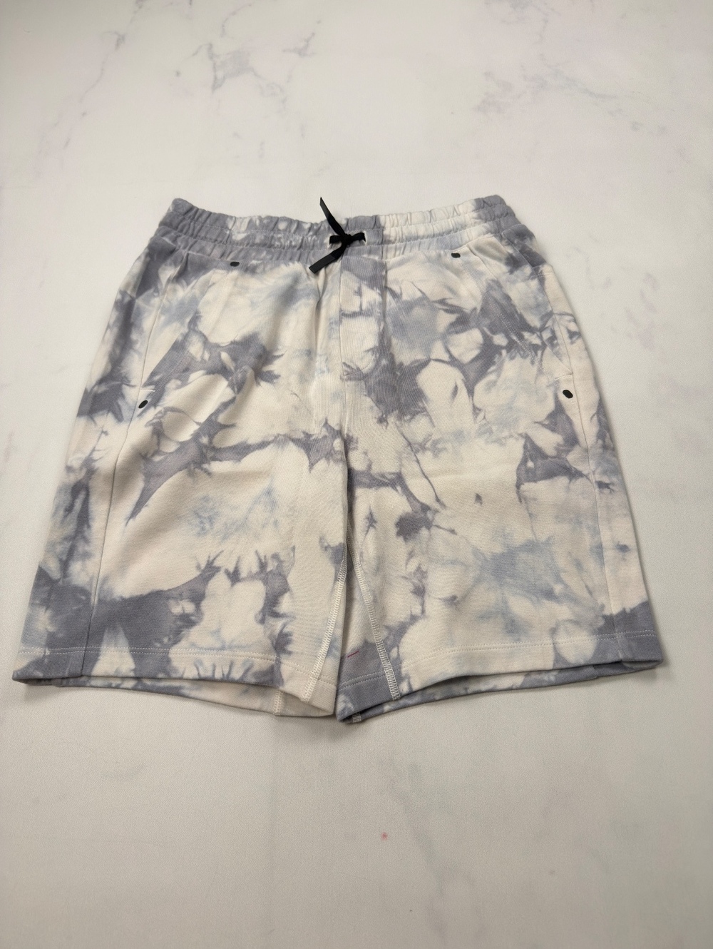 Gap Teen Athletic Shorts Gray White 2010s Loose Fit - Boys 14 16